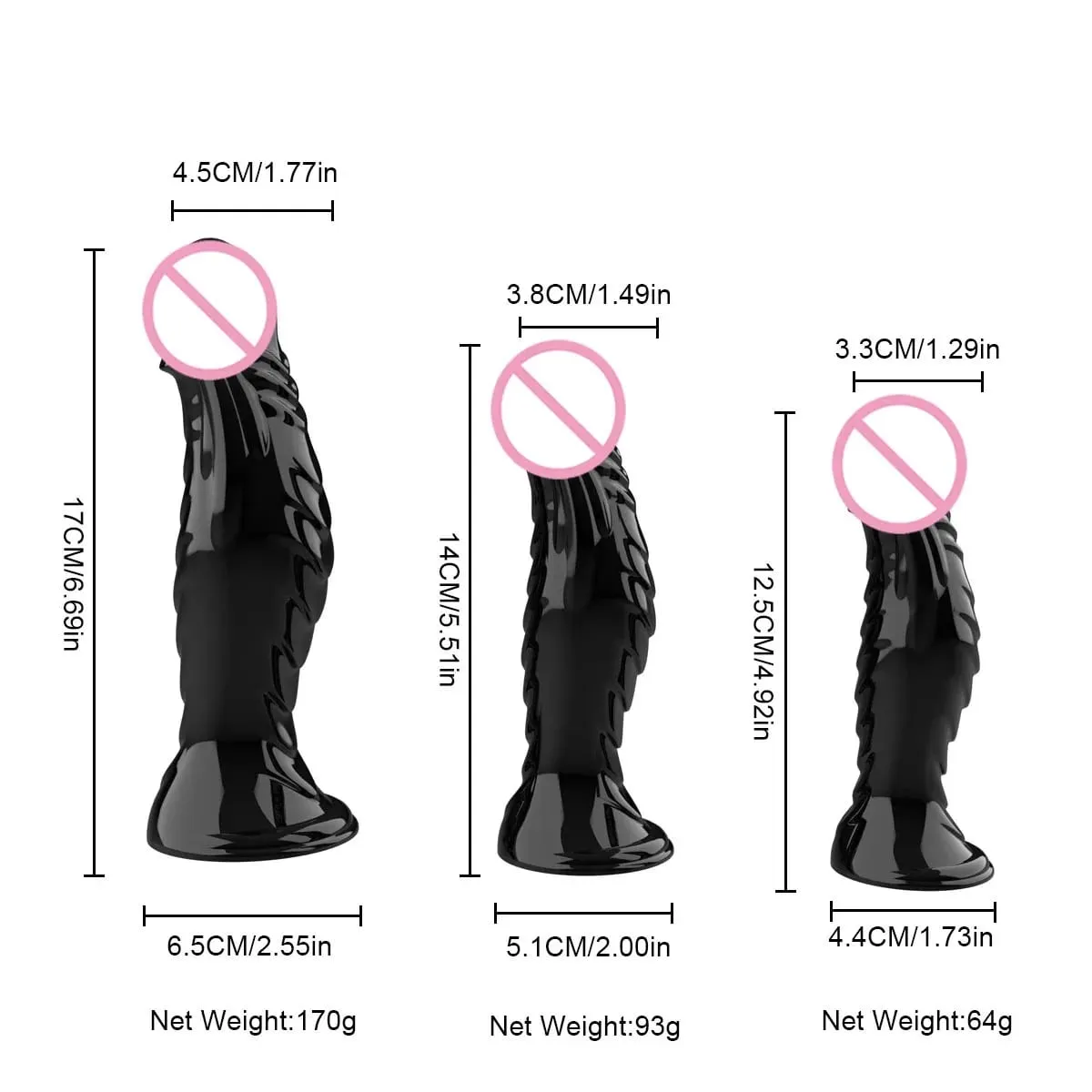 Dildo Kaca Spiral Bening Kristal dengan Dasar Cangkir Hisap Kuat Mainan Seks Vagina Anal Realistis Transparan untuk Pasangan Wanita Pria — image 4