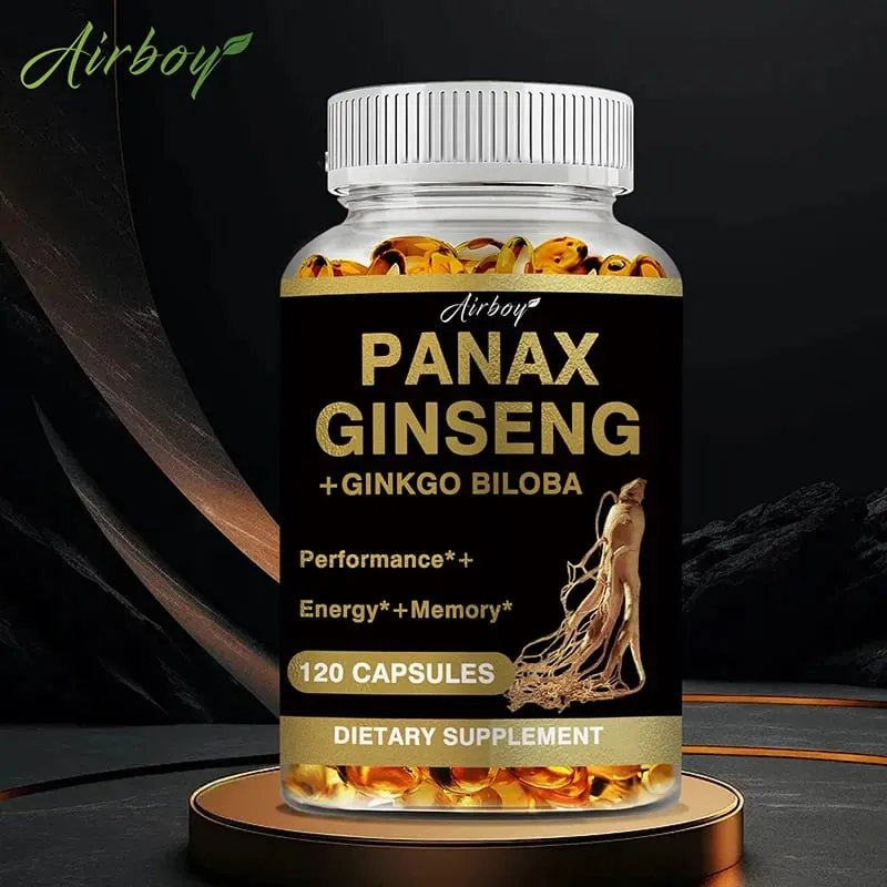 Panax Ginseng + Ginkgo Biloba - Podpora imunity Zlepšení fyzického výkonu Zlepšení paměti a udržení celkového zdraví — image 1