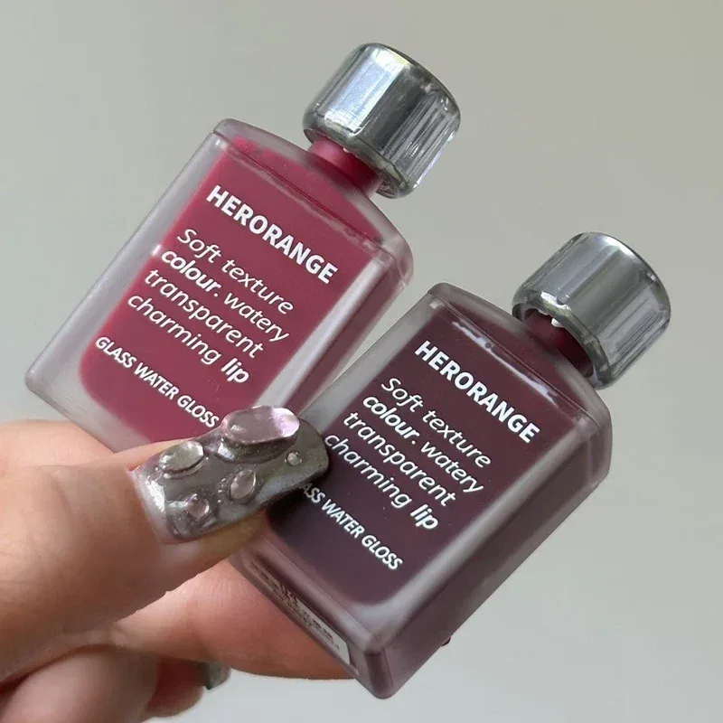 Water-Glow Mirror Lip GLOSS Long Lasting Moisturizing Hydrating Lip Tint แต่งหน้า Skin-Brightening ลิปสติกผู้หญิงเกาหลีเครื่องสำอาง — image 5