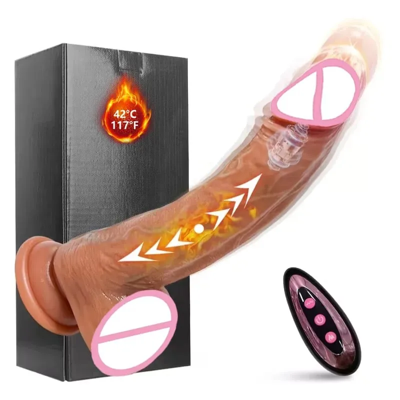 Dildo 8.66-in-1 Thrust & โหมดการสั่นสะเทือนซิลิโคนเพศของเล่นระยะไกลความร้อนและการหมุน G-Spot Stimulator สำหรับช่องคลอด Anal ใช้ Party Favor ผลิตภัณฑ์สำหรับผู้ใหญ่ 8.66 นิ้ว — image 1