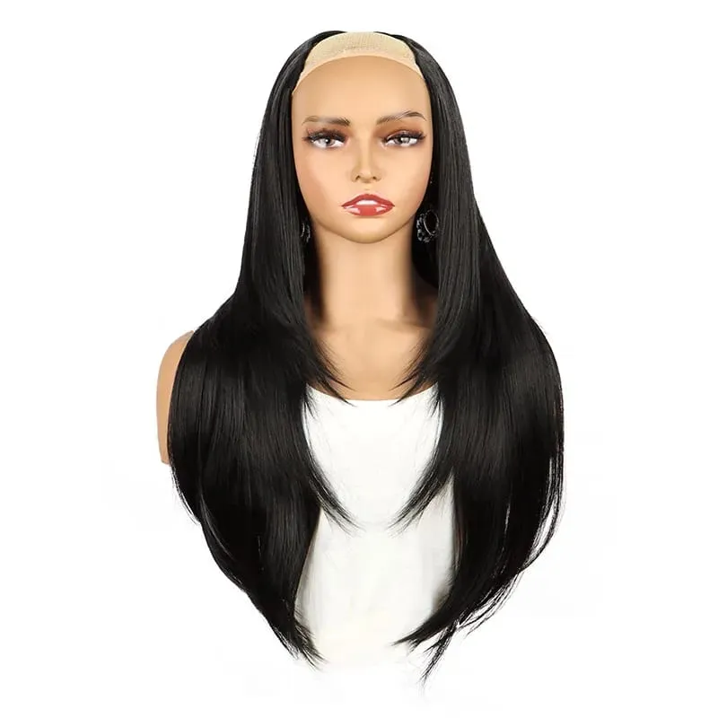22 นิ้วสังเคราะห์ยาว Micro CURLY Layered Hair EXTENSION Patch ธรรมชาติที่มองไม่เห็น One Piece วิกผมสำหรับผู้หญิง — image 8