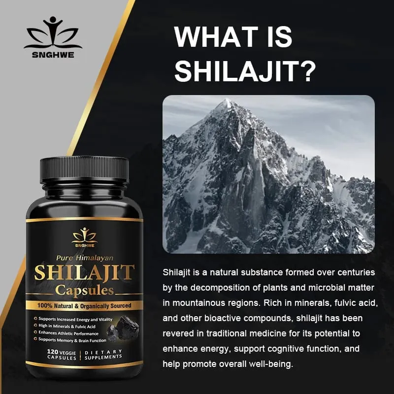 Shilajit Pure Himalayan Organic-Shilajit Integratore con purezza Alto dosaggio e potenza per forza energetica e immunità Uomini e donne — image 6