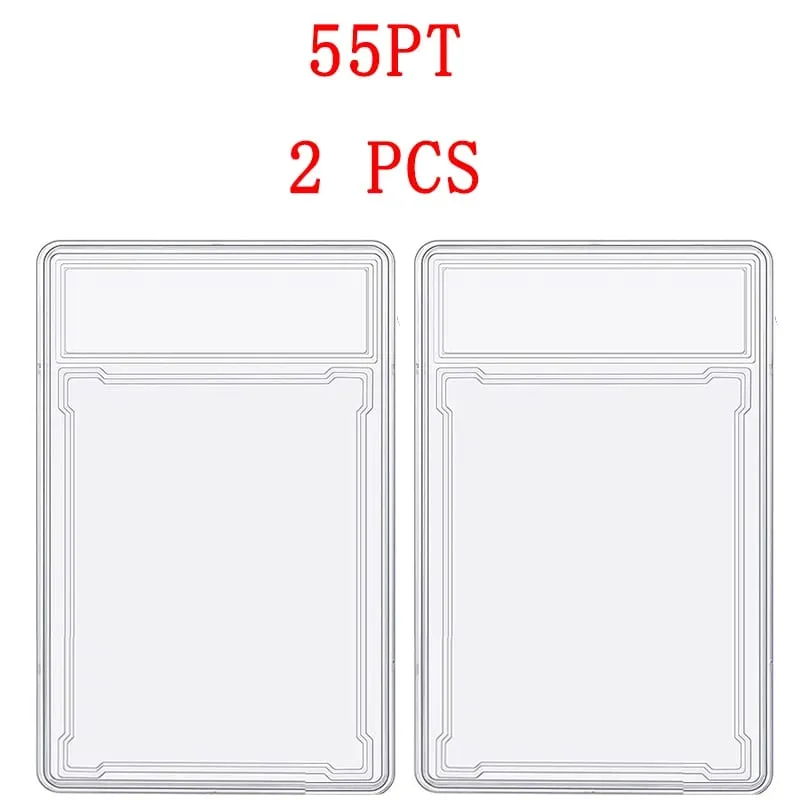 35/55/75/100PT Trading Cards Slab Label Grade Baseball Star Card Sleeves Protector Acrylic Hard Plastic Game Grade PTCG Gift Toy — image 10