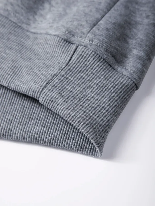 Jersey de cuello redondo para hombre, sudaderas grandes de Color sólido, camisetas para correr al aire libre para primavera y otoño, sudaderas con capucha informales para hombre, ropa de calle — image 16