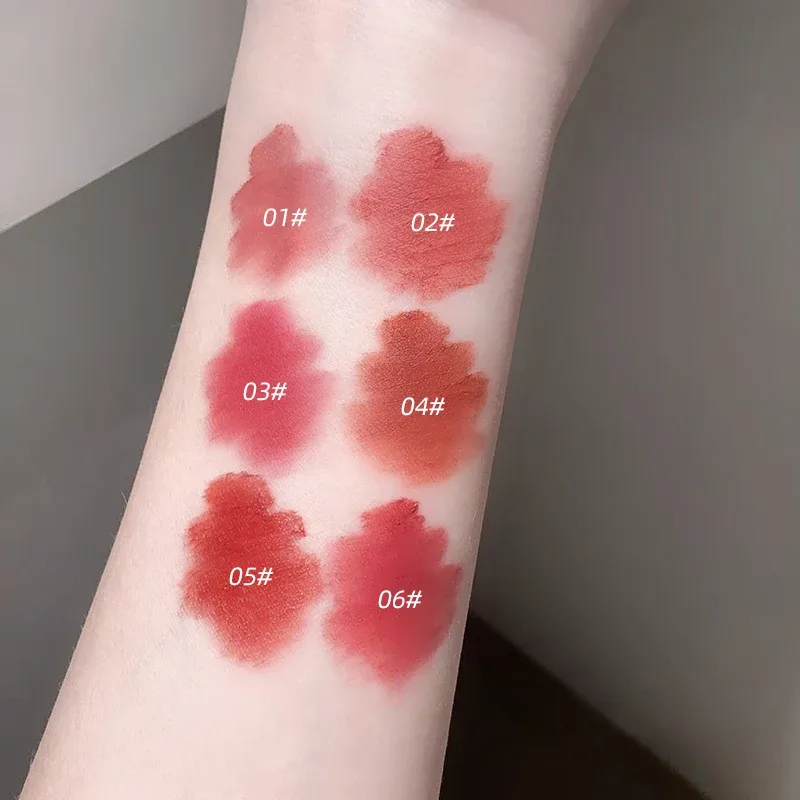 Gegebear prášek na rty bahenní matné rty s nízkou sytostí bílá rtěnka přirozená barva bez kelímku dlouhotrvající make-up bez vyblednutí — image 6