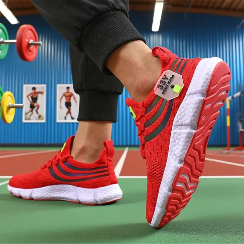 Tênis de malha masculino leve confortável macio respirável tênis de corrida atlético tenis multi colorido sapatos de caminhada — image 2