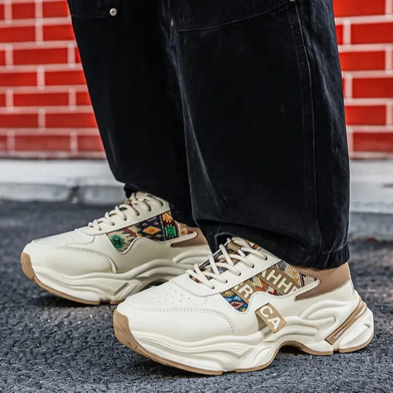 Baskets montantes coréennes pour hommes, chaussures de course respirantes à plateforme antidérapante, chaussures de sport d'extérieur résistantes à l'usure, printemps, 2026 — image 6