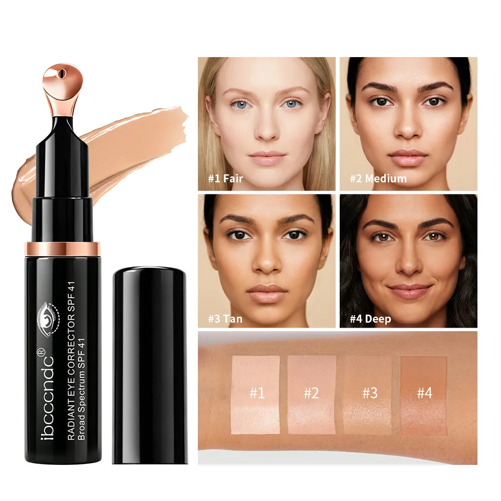 สี Correcting Eye คอนซีลเลอร์ SPF 41 Peptide Ceramide Anti-Aging Dark Circle Brightening ปั๊ม Cooling หัวนวด — image 1