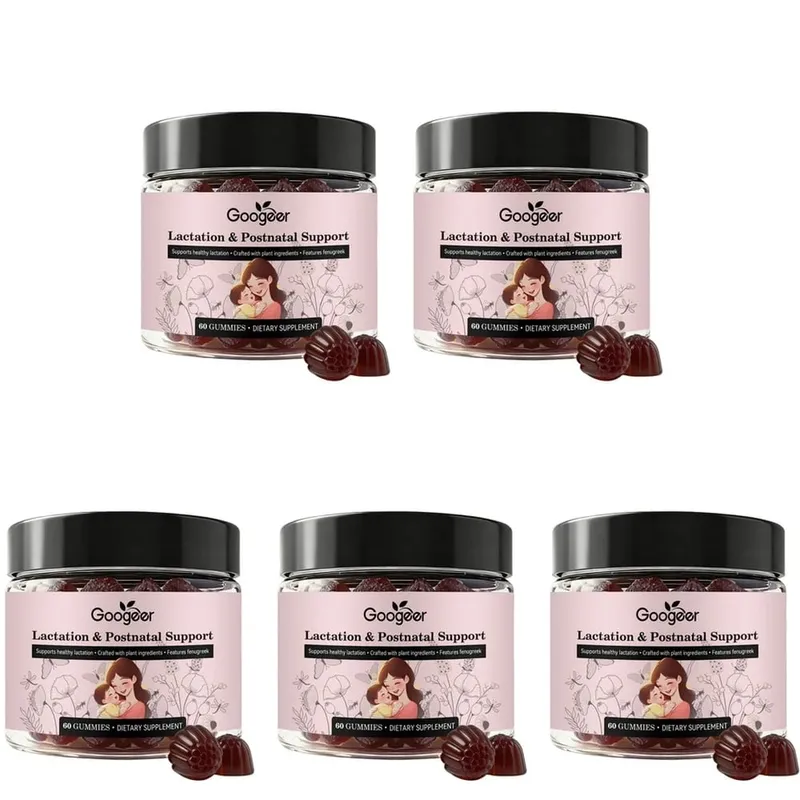 Googeer Lactation Support Gummies พร้อม DHA และ Choline Fenugreek และ Fennel Extract Moringa สำหรับโภชนาการหลังคลอด 60 Gummies — image 11