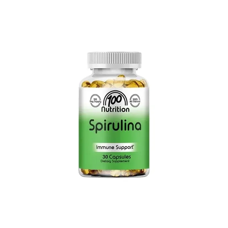 Organic Spirulina 2000 Mg Supplement - Helps Detoxification Immune System Cardiovascular Antioxidants B Vitamins