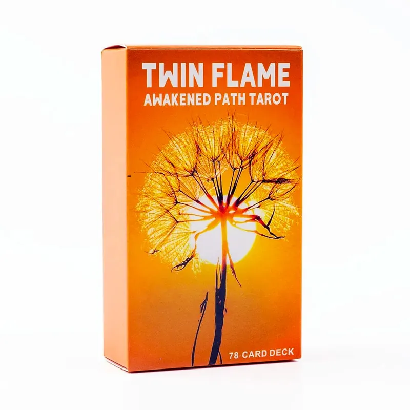 Twin Flame Awakened Path Tarot 78-Card Deck Meaning Oracle Card Divination Edition Board Playing Game 10.3*6cm