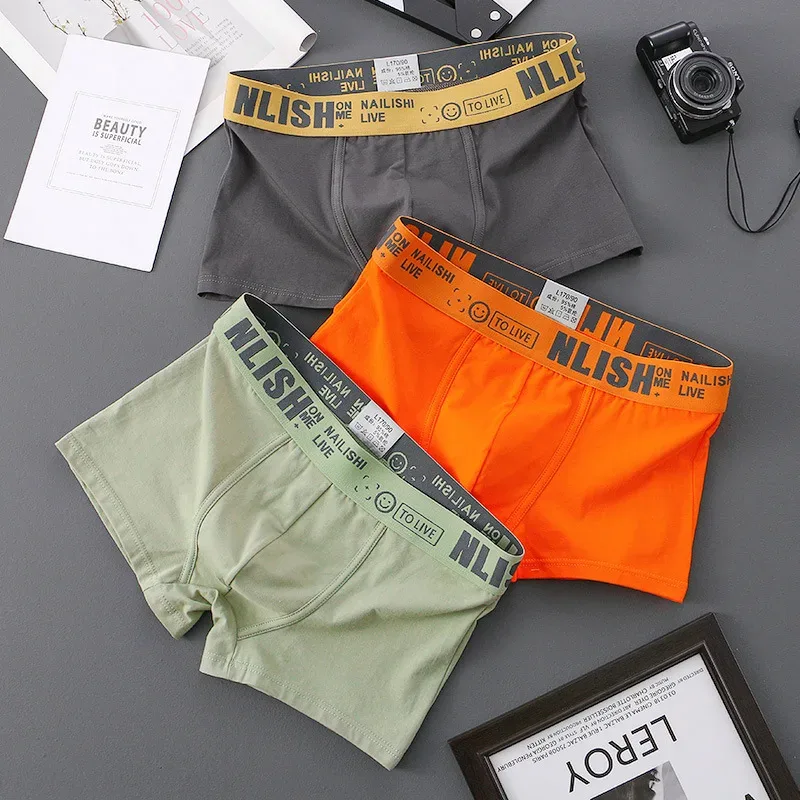 [Bloom the love] Marke Solide 1 stücke/3 stücke Boxer Männer Unterwäsche Baumwolle Boxershort Herren Boxer Mann Cuecas masculina Größe M-3XL nl-112