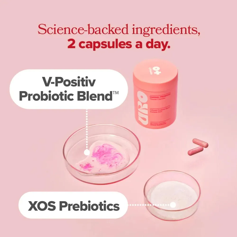Kapsul Vitamin Probiotik Faraj Wanita Menyokong Saluran Kencing dan Kesihatan Faraj Campuran Probiotik Lactobaccilus & V-Positiv — image 5