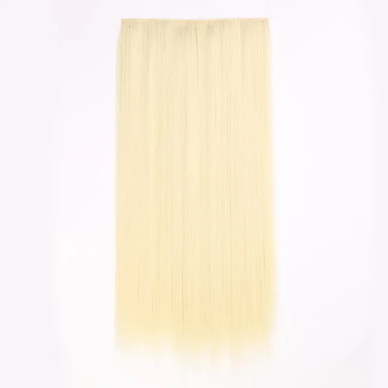 คลิปสังเคราะห์ในส่วนขยายของผม 6 ชิ้น/เซ็ต 16 คลิปยาวตรง Hairpieces คลิปต่อผมสำหรับผู้หญิงสีบลอนด์ — image 55