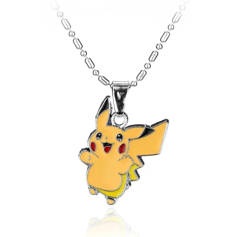 Collana con ciondolo a sfera Cartoon Pokémon Periferia Pikachu Accessori per donne Uomini Regali