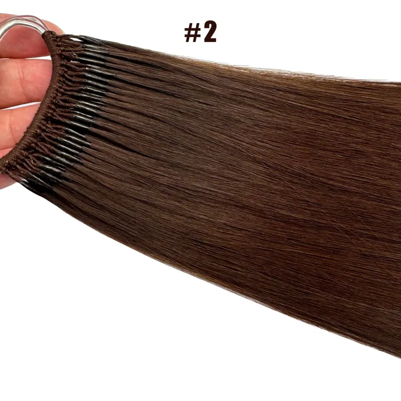 Düz Kore Popüler Pamuk Dize Twins Ucu Saç Uzantıları Brezilyalı Remy Saç 0.5G/Adet Keratin I-İpucu İnsan Saç Kadın Için — image 10