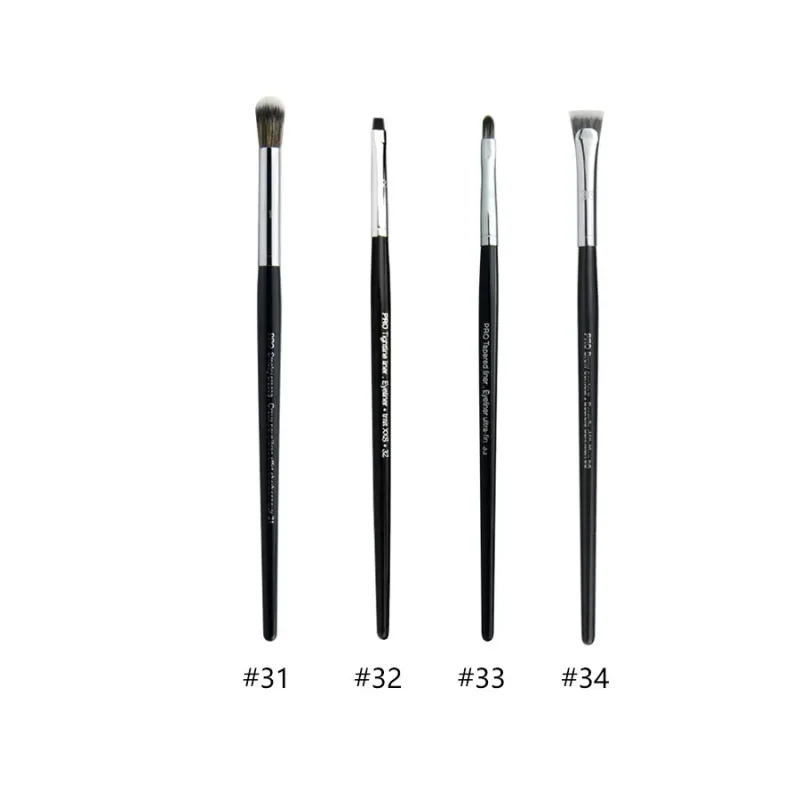4 stk/sæt Pro Allover øjenskygge makeup børster Læbebryn Precision Concealer Blending Kuppelformet krøllet Smudge Highlight Make Up Brush — image 22