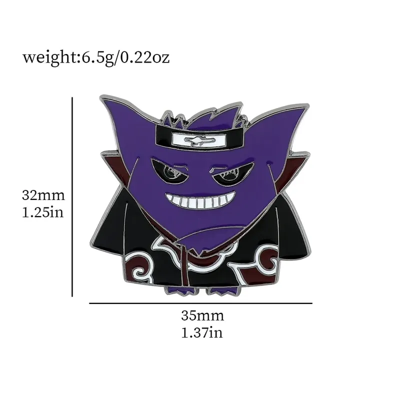 Gengarการ์ตูนเข็มกลัดอะนิเมะEnamel Lapel Pinsสำหรับอุปกรณ์เสริมกระเป๋าเป้สะพายหลังแฟนคอลเลกชันเข็มกลัดเครื่องประดับของขวัญ — image 20