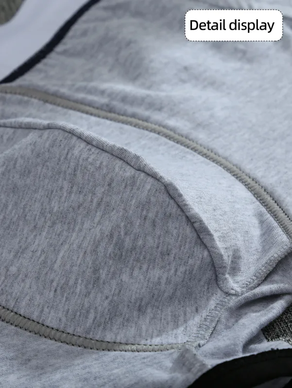 1/4 adet erkek iç çamaşırı boksörler pamuk külot nefes düz Boxershorts erkek orta bel külot Trend erkek şort Homme şort — image 7
