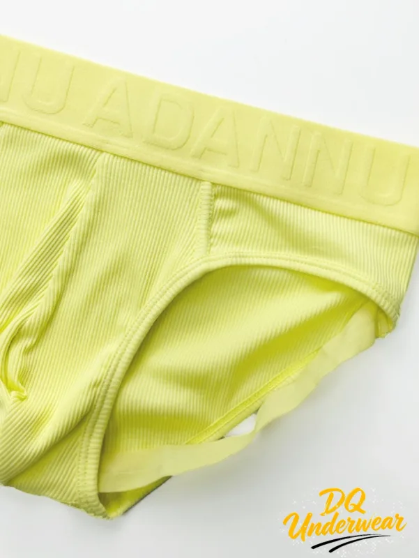 1PCS สีทึบ Ribbed กางเกงในชาย ADANNU นูนโลโก้ยืดหยุ่นเอวยืด Comfort Daily บิกินี่กางเกง AD759 — image 2