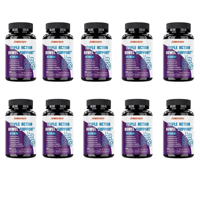 Gli integratori intestinali con polvere di buccia di psilio, aceto di sidro di mele, promuovono la salute intestinale, il metabolismo e la salute dell'apparato digerente. — image 11