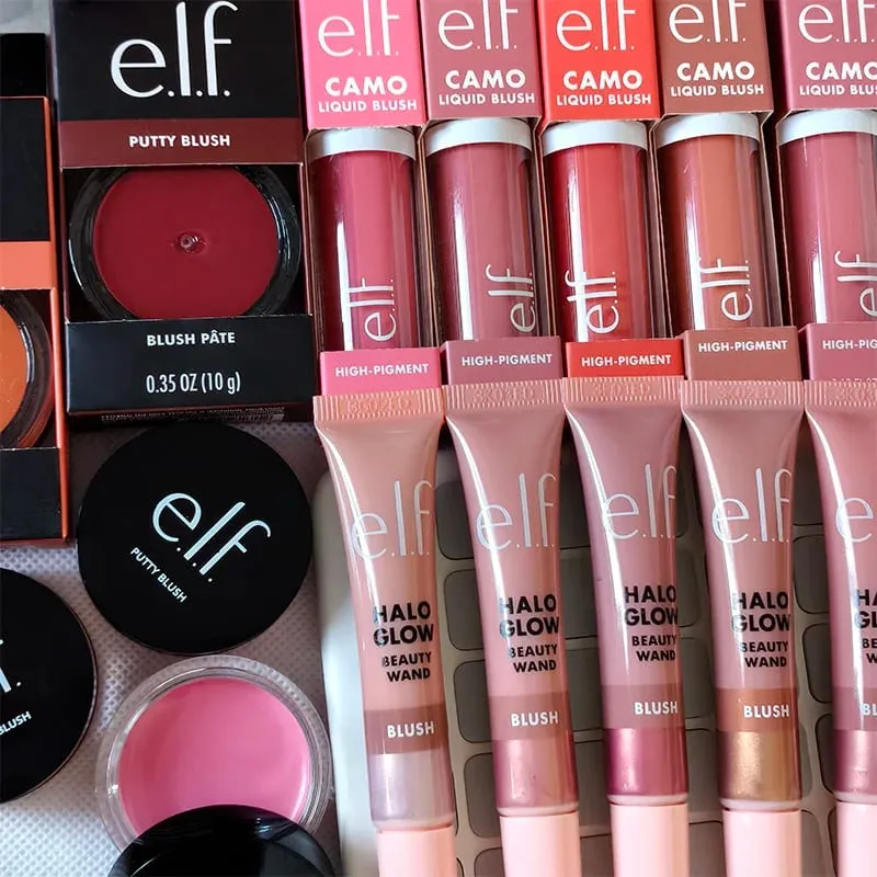 Hot Elf Marke, neuester Stil, mehrfarbiger flüssiger Puder-Rouge, Highlight-Konturstift, langlebige, natürliche Wangen-Rouge-Kosmetik — image 6