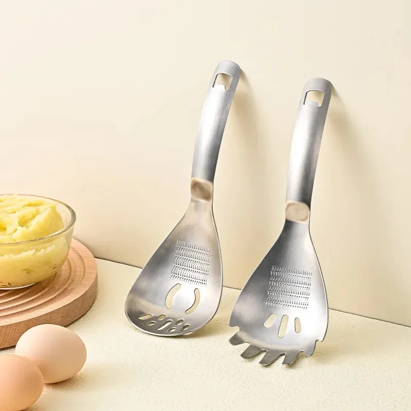 Râpe à ail et gingembre en acier inoxydable, cuillère à broyer multifonctionnelle, séparateur de soupe aux œufs, ustensiles de cuisine — image 6