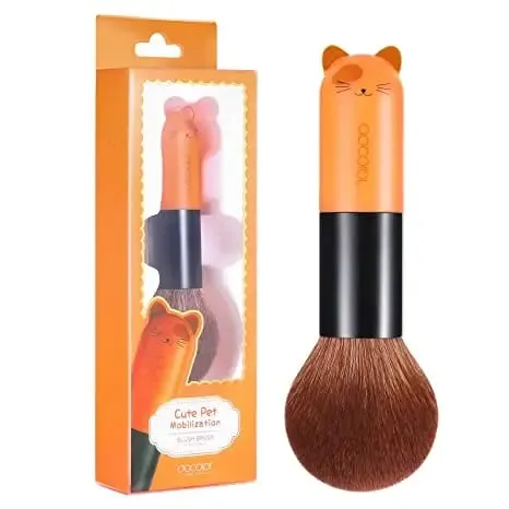 Docolor Makeup Foundation Børster Sødt tegneserieansigt Kabuki Blush Powder Contour Fan Makeup Børste Syntetiske hår Makeup Værktøj — image 7
