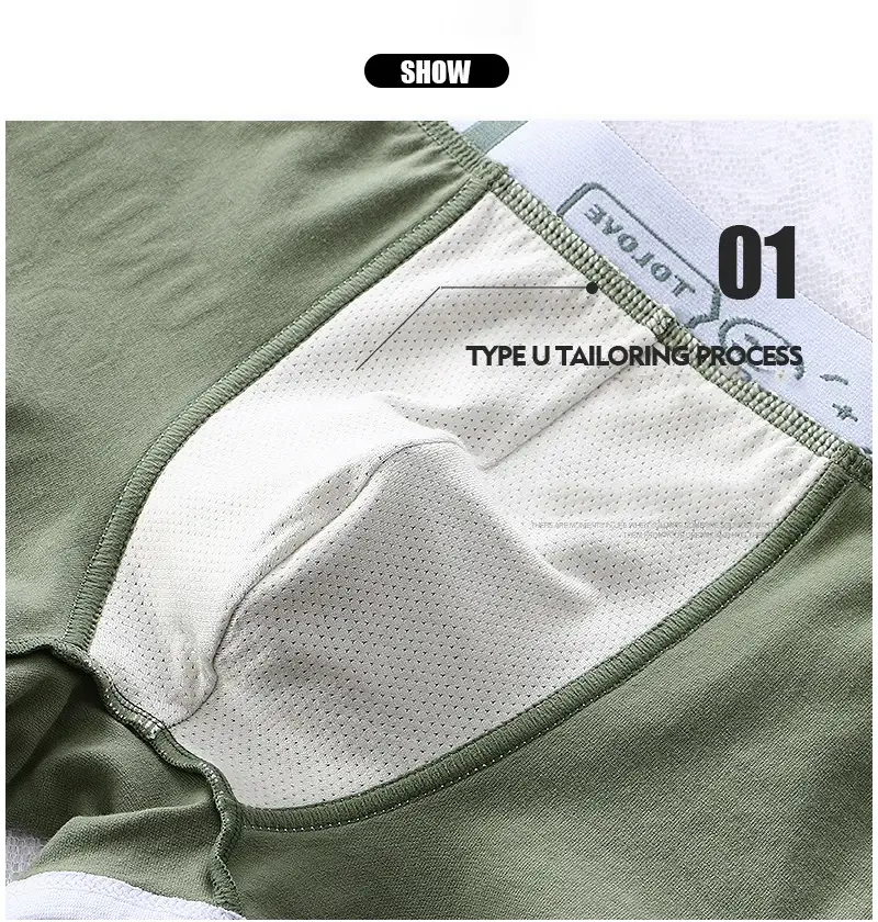 Boxer de sport en coton pour hommes, sous-vêtements surdimensionnés, couleur unie, mode jeunesse, culotte de sport confortable et respirante, 1/3 pièces — image 6