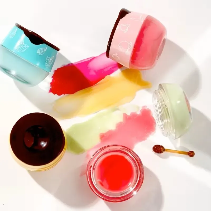 5.5g Maschera per dormire sulle labbra Notte Mantenimento del sonno Idratante Lucidalabbra Crema candeggina Nutriente Cura delle labbra Miele alla fragola — image 7