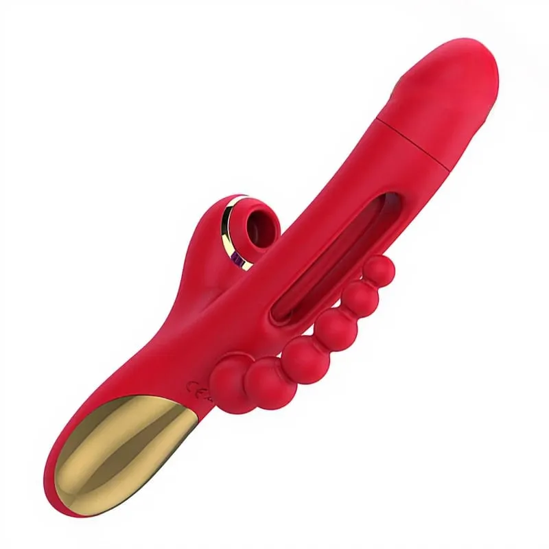 3-I-1 kaninvibrator til kvinder Kraftig bankende flagrende vibrator Klitoralstimulator massageapparat kvindelig G-punkt Finger Dildosex — image 10
