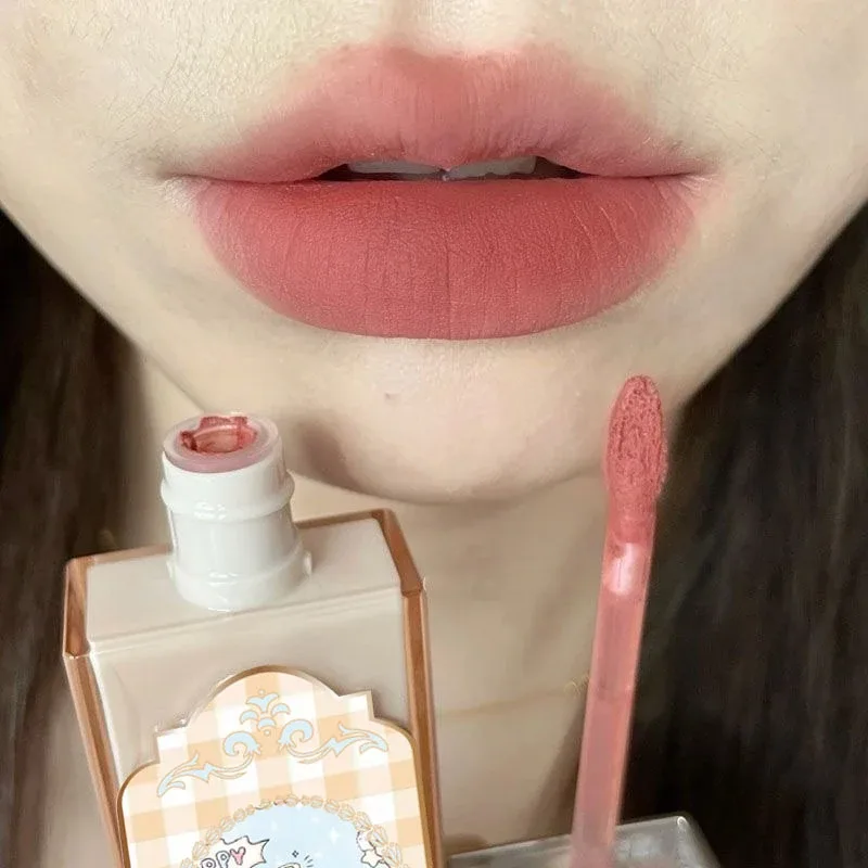 Cioccolato Nuvola Lucidalabbra Velluto opaco Applicazione liscia Smalto per labbra Mousse Marrone Rosso Rossetto liquido Trucco Tinta labbra Cosmetici — image 4