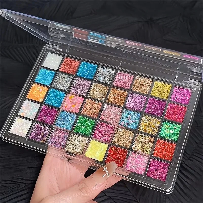 Palette de fards à paupières 40 couleurs, maquillage pour les yeux mat et pailleté, haute pigmentation, Texture crémeuse, maquillage longue durée pour les yeux
