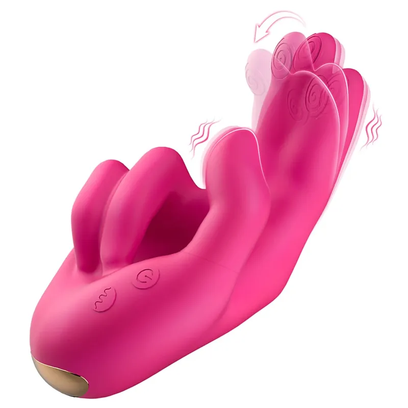 Goyang Jari Vibrator G-Spot Faraj Vibrator Kelentit Perangsang Handjob Wanita Melancap Barang Dewasa Mainan Seks untuk Wanita