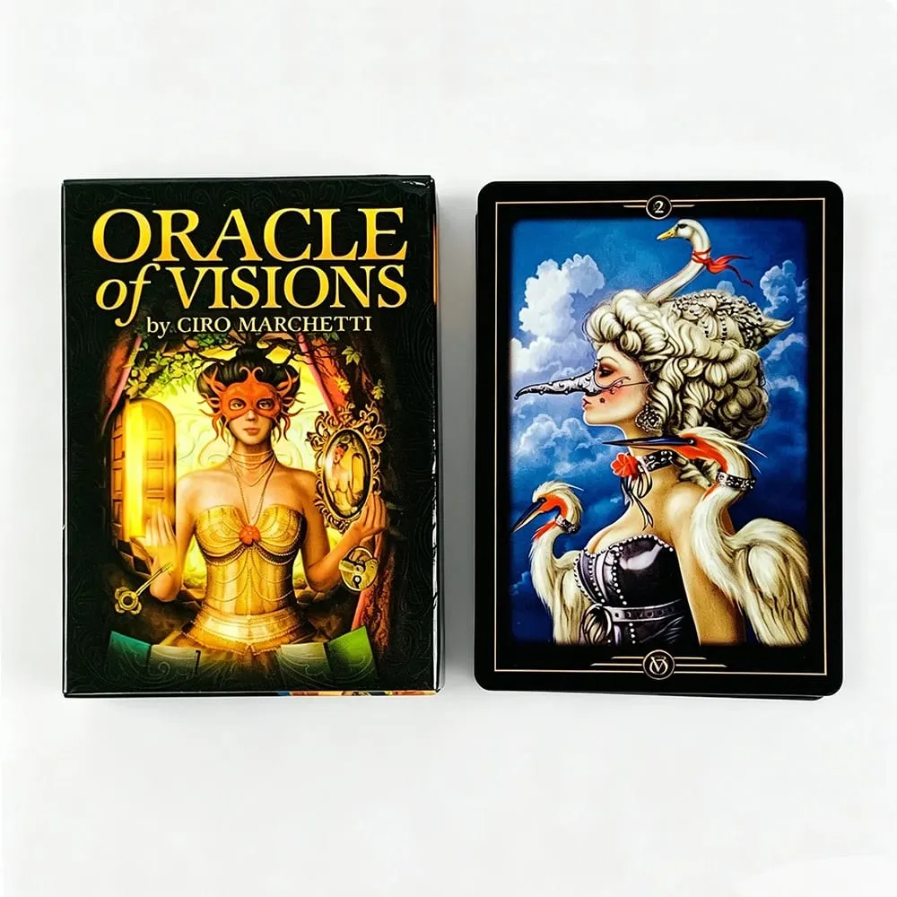 New Oracle Of Visions Cards 52 Deck Divination Metaphysics Oracle Cards Ideal For Travel Meditation & Spiritual Practices — image 2