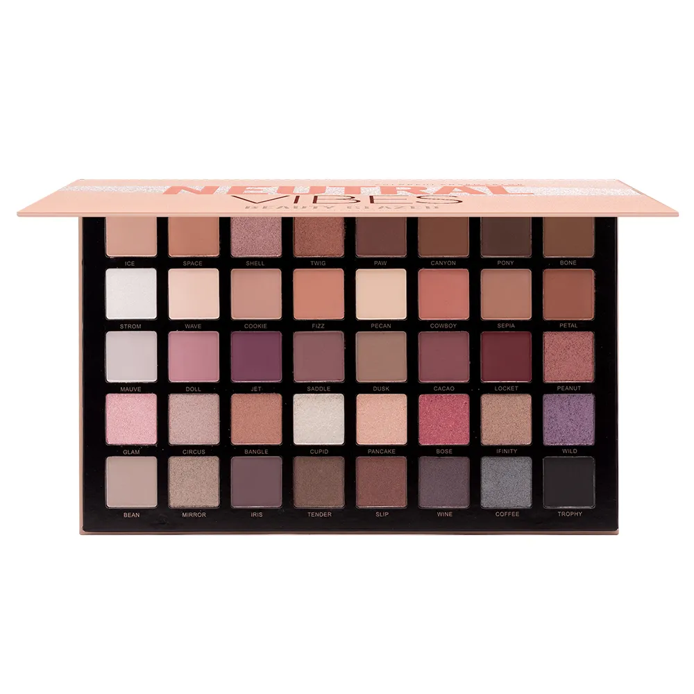 Matte 40 สีไฮไลท์ Shimmer Eye Shadow เครื่องสำอางค์ Palette Glitter Eyeshadow Palette