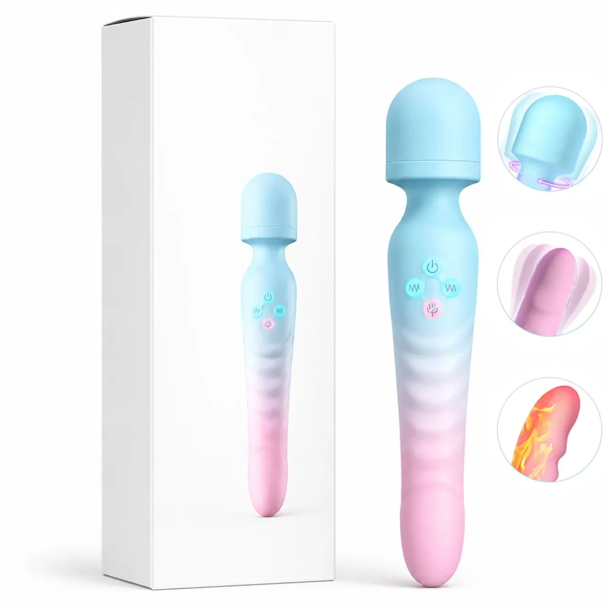 Riscaldamento AV Bacchetta Vibratore per Le Donne G-Spot Stimolatore Clitoride Capezzoli Vagina Massaggiatore Bacchetta Magica Masturbatore Femminile Giocattoli Adulti Del Sesso — image 1