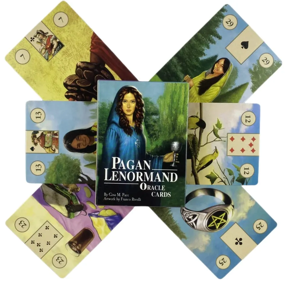 Pagan Lenormand Oracle Cards Phiên bản tiếng Anh Bộ bài Tarot bí ẩn Bói toán Fate Party Entertainment — image 2