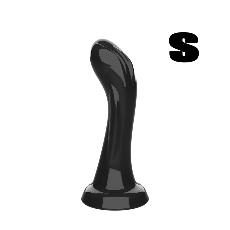 Zakřivené realistické dildo se silnou přísavkou Měkká a flexibilní erotická hračka s bodem G pro ženy Muži Černá Fialová Čirá Živá Dillo — image 13