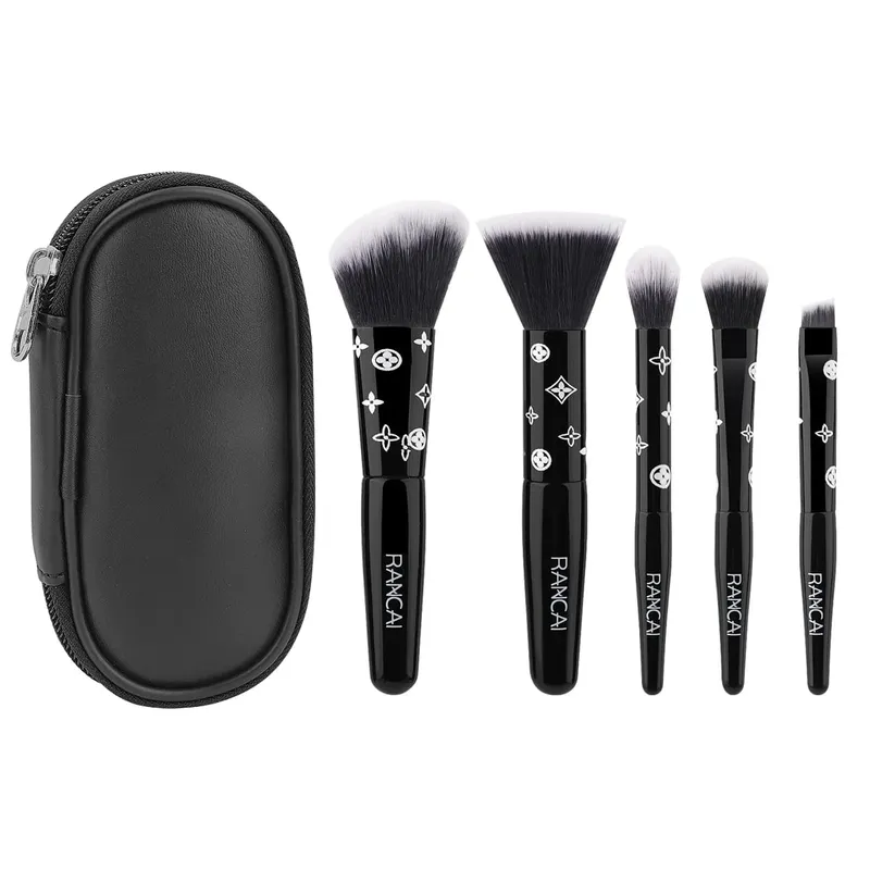 5 Keping Set Berus Mekap Padat Comel Dengan Berus Premium Sarung untuk Alat Kecantikan Aplikasi Pemerah Mata Bedak Tanpa Cacat — image 10
