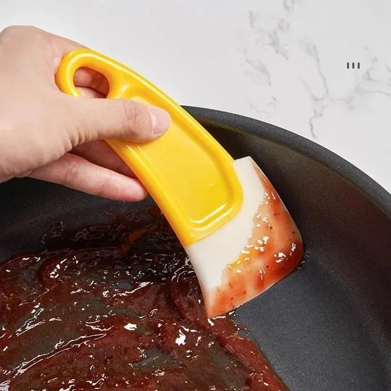 Silikone pandeskraber fad rengøring spatel skål skraber non-stick køkken pande gummi rengøring spatel potten rengøringsværktøj — image 8