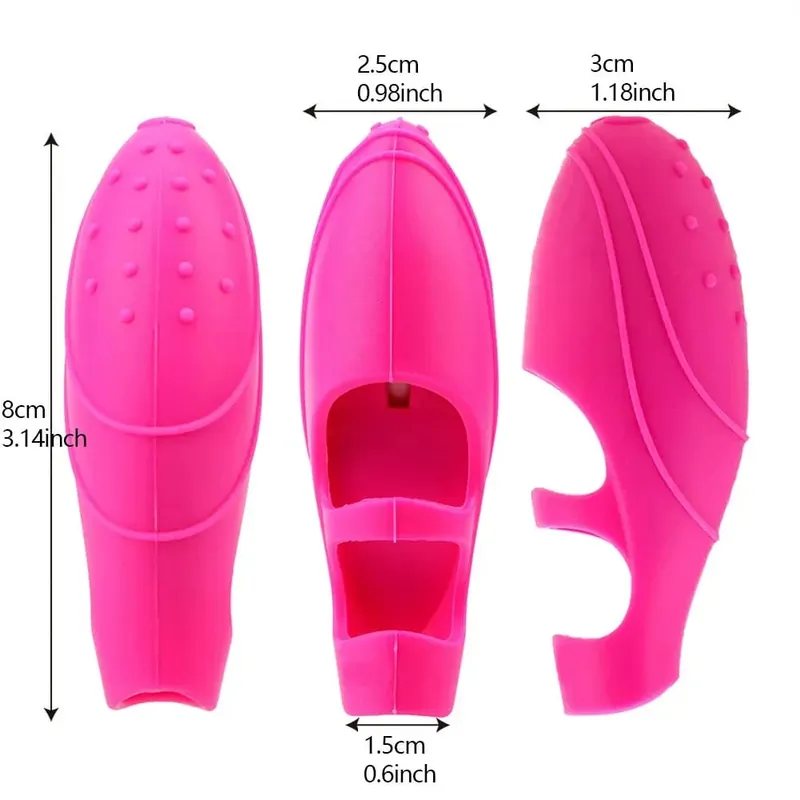 Giocattolo adulto del sesso del masturbatore del vibratore del dito impermeabile del vibratore del silicone portatile della copertura del dito vibrante del punto G per le donne — image 6