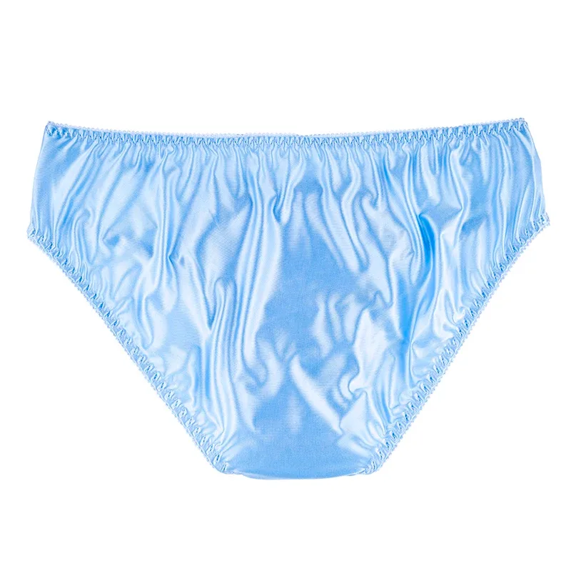 Slip Sexy pour hommes, confortable, sain, élastique, pochette souple, taille moyenne, sous-vêtements purs, dentelle brillante, sous-vêtements gai — image 13