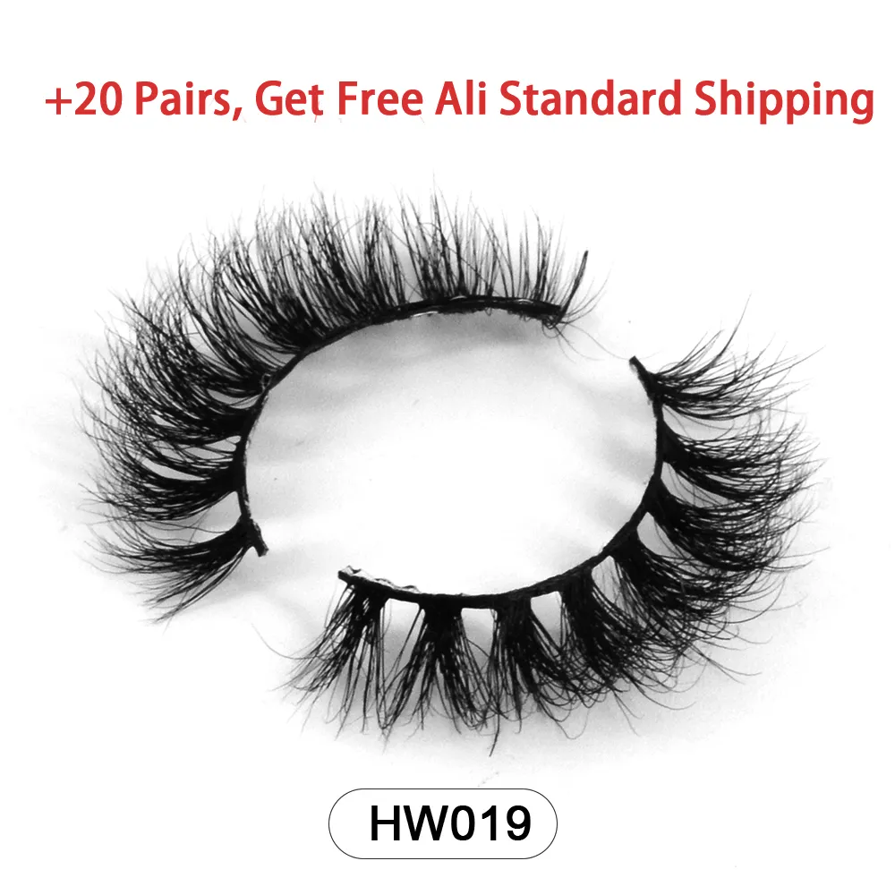 Dropshipping 10-15mm 3D Mink Real Buatan Tangan Crossing Bulu Mata Jalur Individu Bulu Mata Palsu Lebat Bulu Mata dengan kotak kertas percuma — image 1