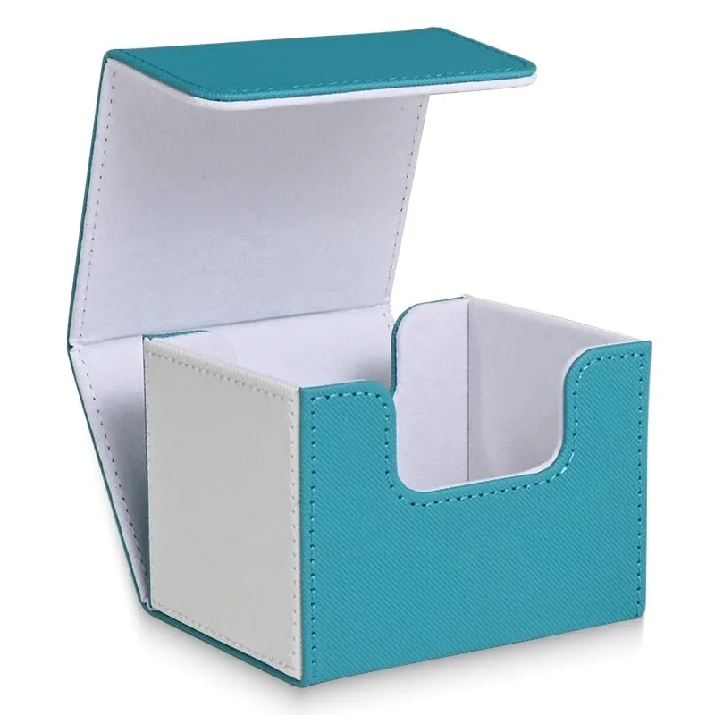 Boîte de jeu de cartes en cuir PU, étui à cartes à aimant puissant pouvant contenir plus de 120 cartes à manches simples, convient aux cartes Magic Yugioh TCG — image 9