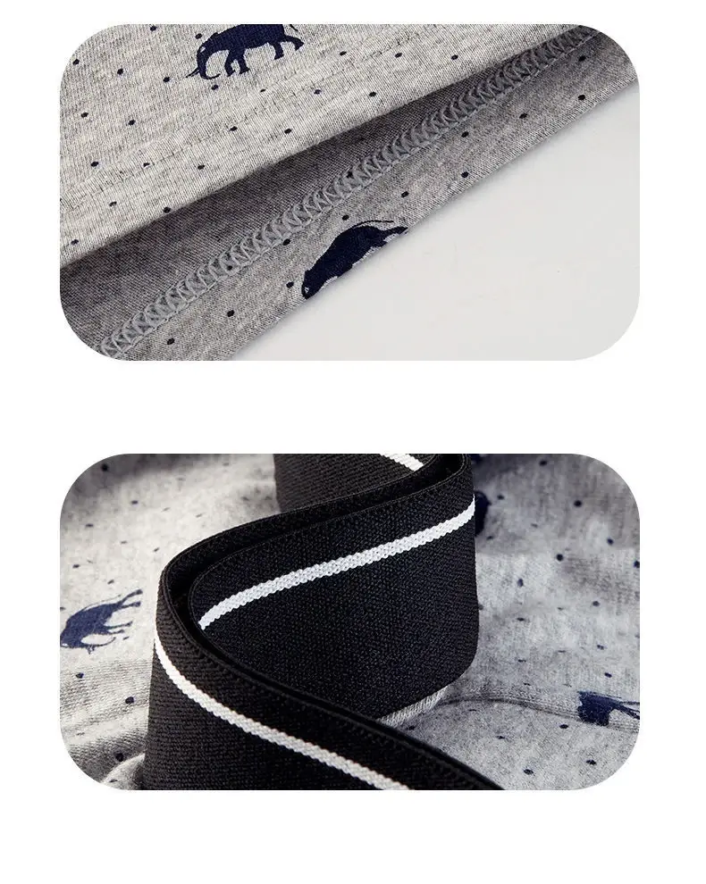4Pcs/Lot Boxer Shorts Men Underwear Cotton Underpants Comfortable Breathable Male Trunk U Convex Print Panties High Quality — image 11