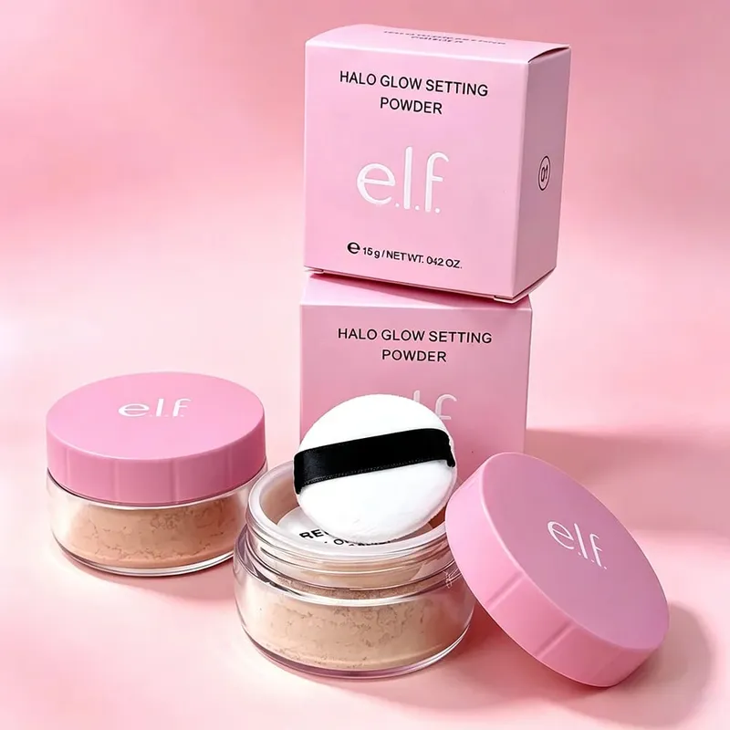 E.L.F. Halo GLOWSETTING POWDER Brightens Skin Tone Softens Setting Powder Loose Powder and Loose Powder — image 2