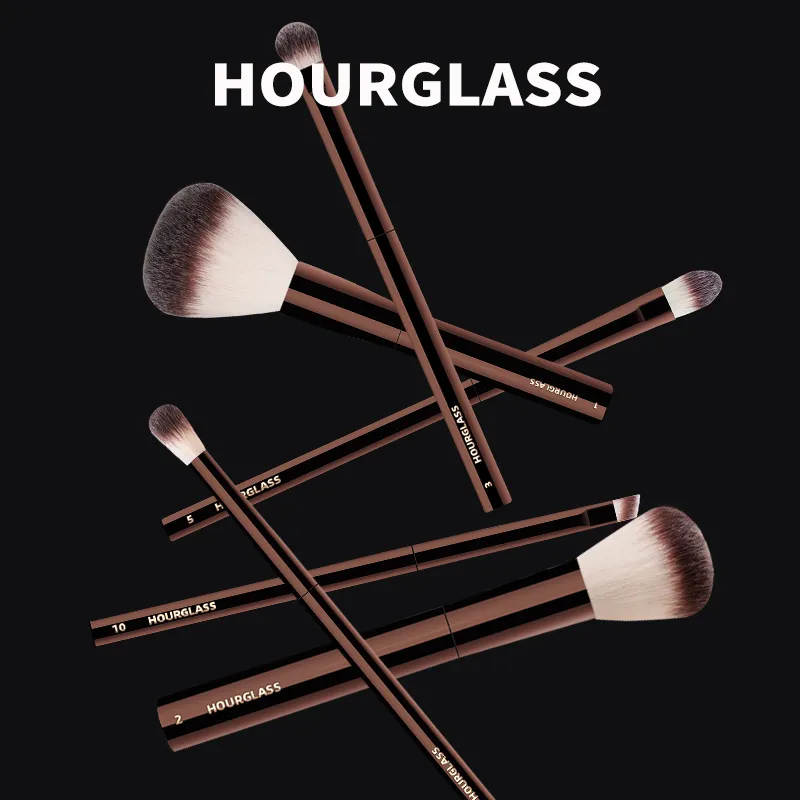 Infällbar professionell makeupborste 3-i-1 multifunktions Foundation Powder Blush Brush Reseportabelt kosmetiskt verktyg med mjuk — image 5