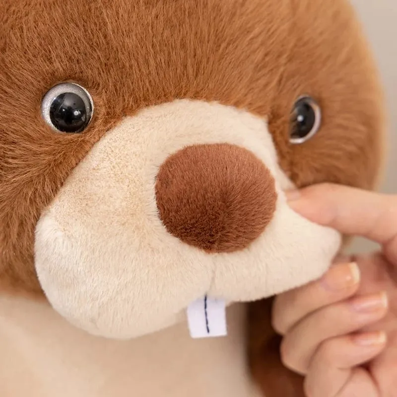 Kawaii Stuffed Animal Marmot Plush Pillow Chubby Cute Groundhog Plushies Soft Toy Huggable Sleep Pillow Cushion — image 6