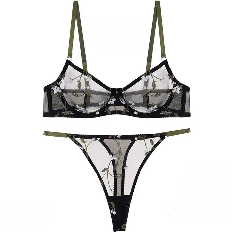 Reggiseno con ferretto ricamato in pizzo stile europeo minimizzatore busto grande supporto anti-cedimento comfort morbido lingerie S-XL — image 4